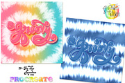 Tie-Dye Brushes for Procreate, a Brush Add-On by Studio Kitsch (Thumbnail 2 of 8)