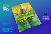Summer Cannabis Expo Flyer Template, a Flyer Template by The Design For Co. (Thumbnail 2 of 3)