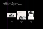 Essentialist Social Media Pack, a Social Media Template by T E M P L Y (Thumbnail 2 of 12)