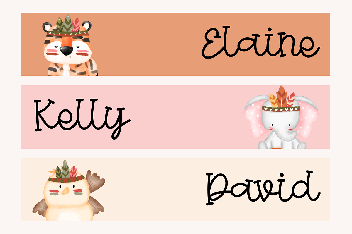 Salted Caramel Cute Font, a Script Font by Cotton White Studio (Photo 10 of 11)
