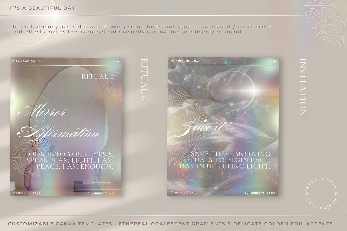 6 Morning Soul Rituals - Canva, a Social Media Template by Illumineer Media & Design (Photo 5 of 8)