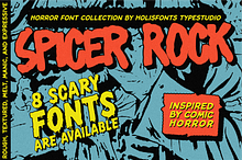 Spicer Rock Horror Font Collection