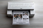 Front Page Newspaper Template, a Flyer Template by ZoloDesignHub (Thumbnail 5 of 7)