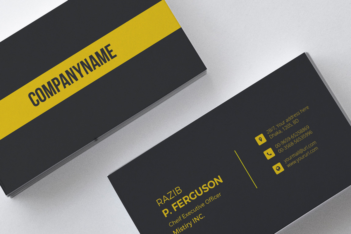 Stylish Business Card, a Business Card Template by Rongmistiry (Photo 5 of 5)