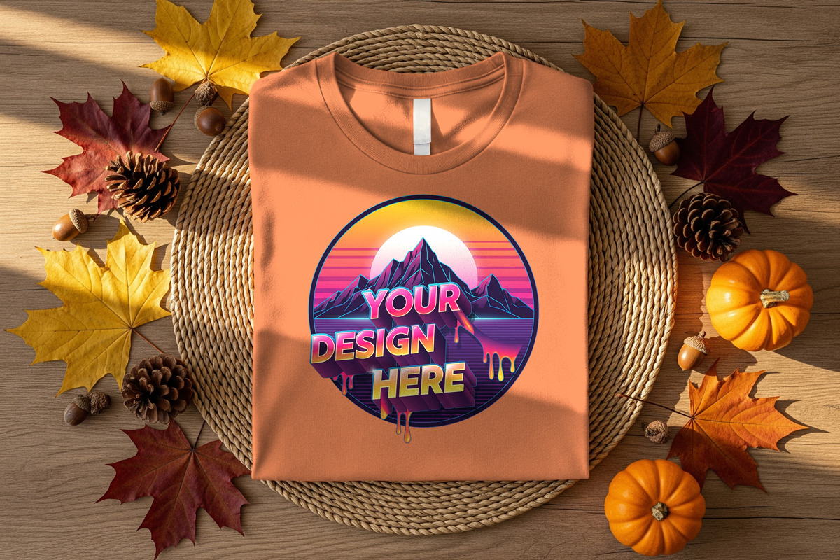 Fall t-shirt mockup, a Shirt Mockup by Rami's Mockups (Photo 2 of 4)
