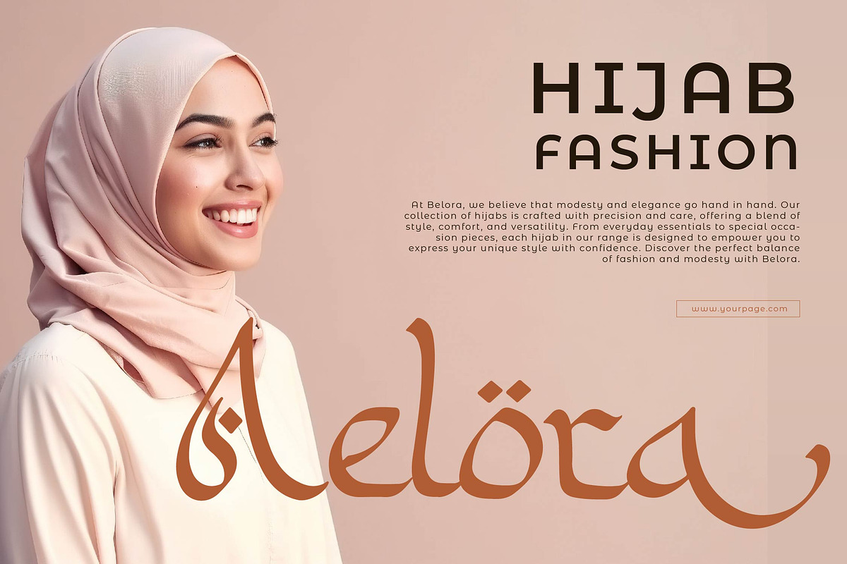 Mutafa’il | Arabic Style Typeface, a Script Font by gracetype_studio (Photo 4 of 14)