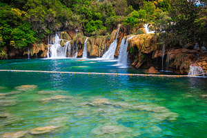 Krka National Park with waterfalls, a Nature Photo by Alpine Dreams
