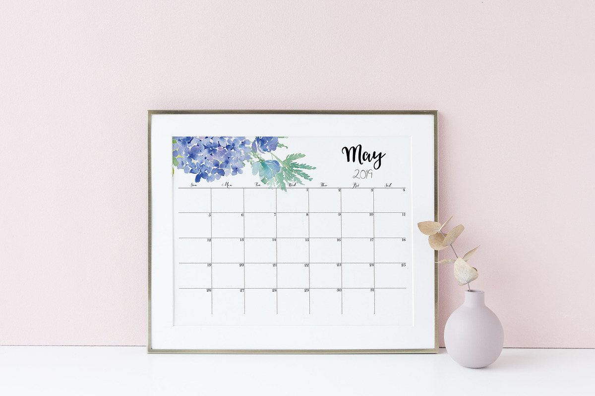 Large Calendar 2019 Printable PDF, a Stationery Template by EasyLifePlanners (Photo 6 of 11)