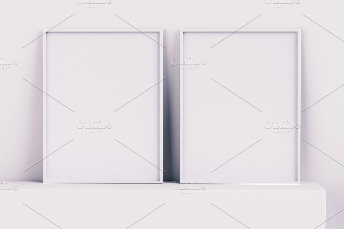 US Letter Frame Mockup Set, an Advertising Mockup by Black Cat Studio (Photo 5 of 5)
