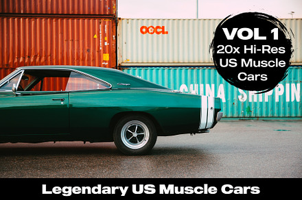 20x Hi-Res US Muscle Cars Vol. 1
