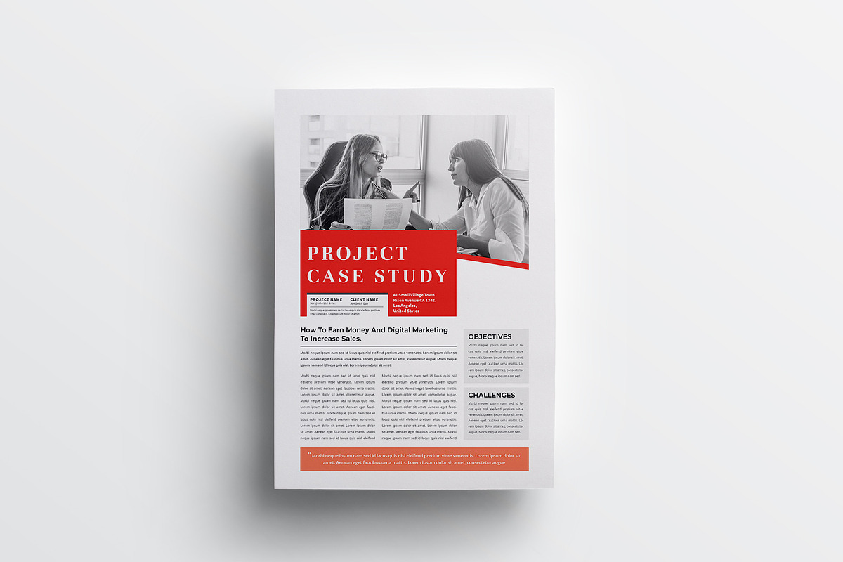Case Study | MS Word & Indesign, a Flyer Template by design_hut (Photo 3 of 5)