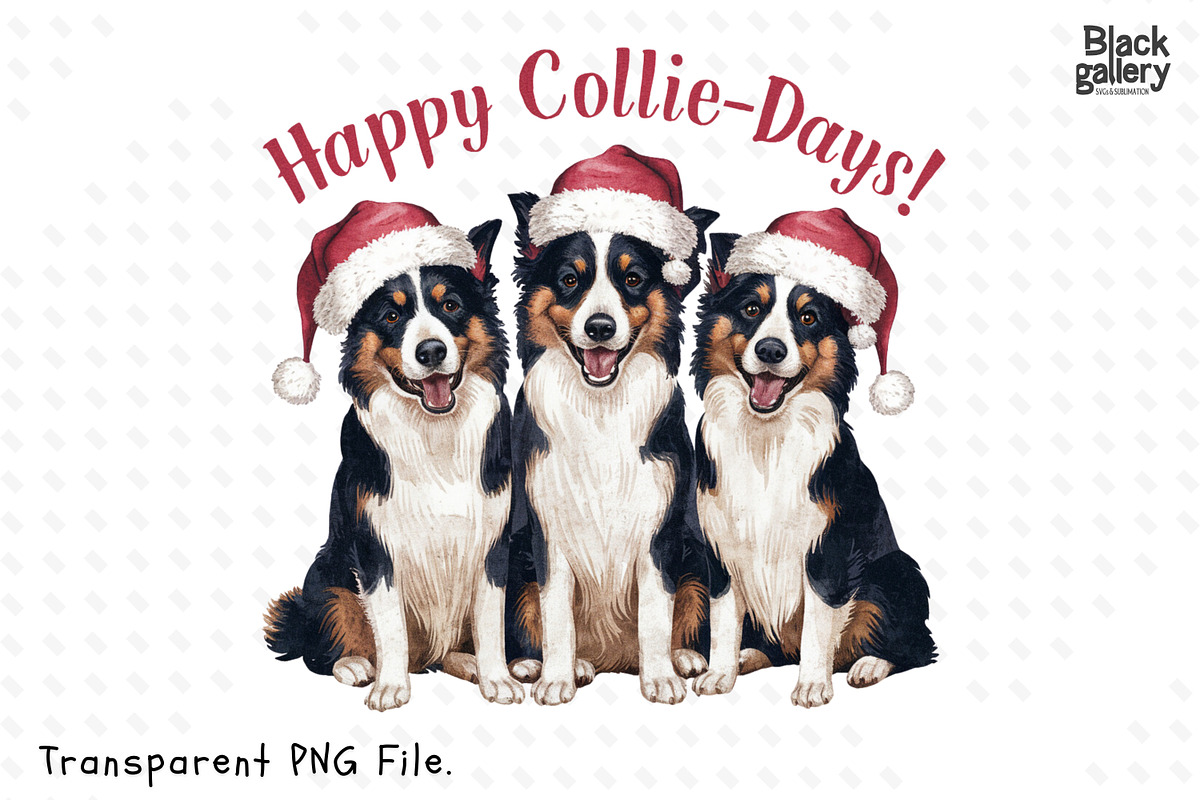 Watercolor Christmas Dog Puns Bundle, a Graphic by Clipart Bloom (Photo 14 of 25)