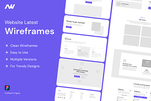 Website Wireframes Kit In Figma, a Wireframe Template by nwdigitalstore