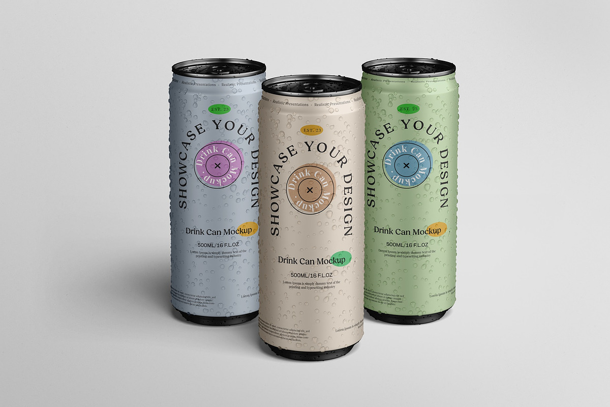 Drink Can Mockup, a Packaging Mockup by Tahtagraphic (Photo 11 of 16)