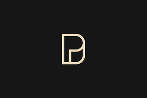 P Logo Paper Icon Design Vector