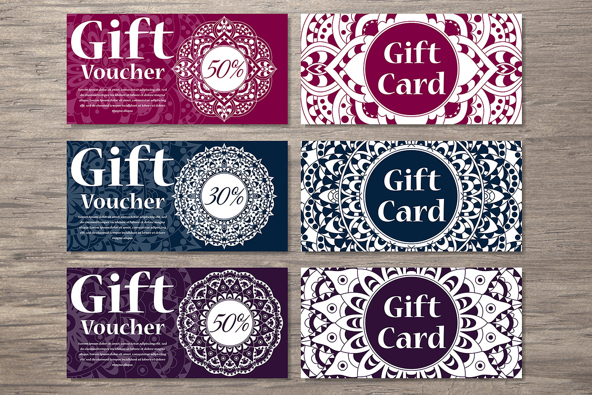Gift voucher templates, a Card Template by Astarte_design (Photo 2 of 2)
