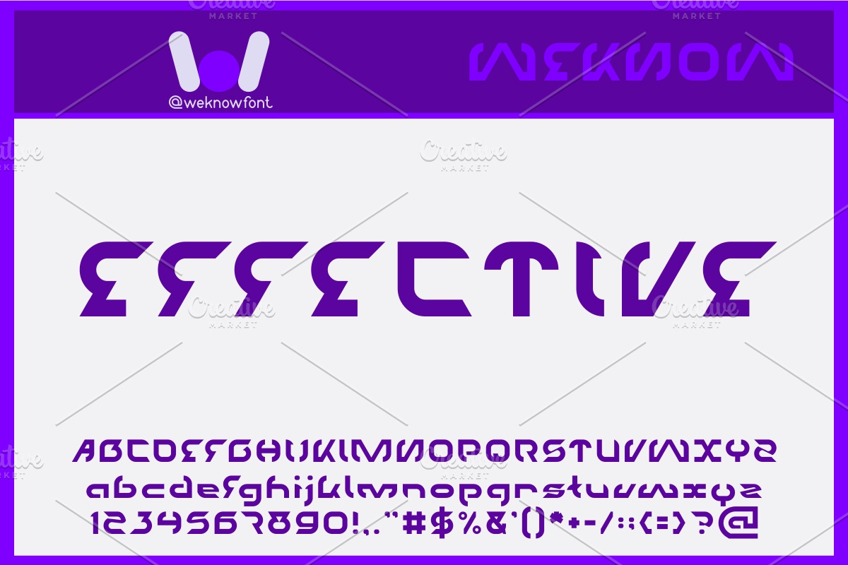 techno font, a Font by weknow (Photo 4 of 5)