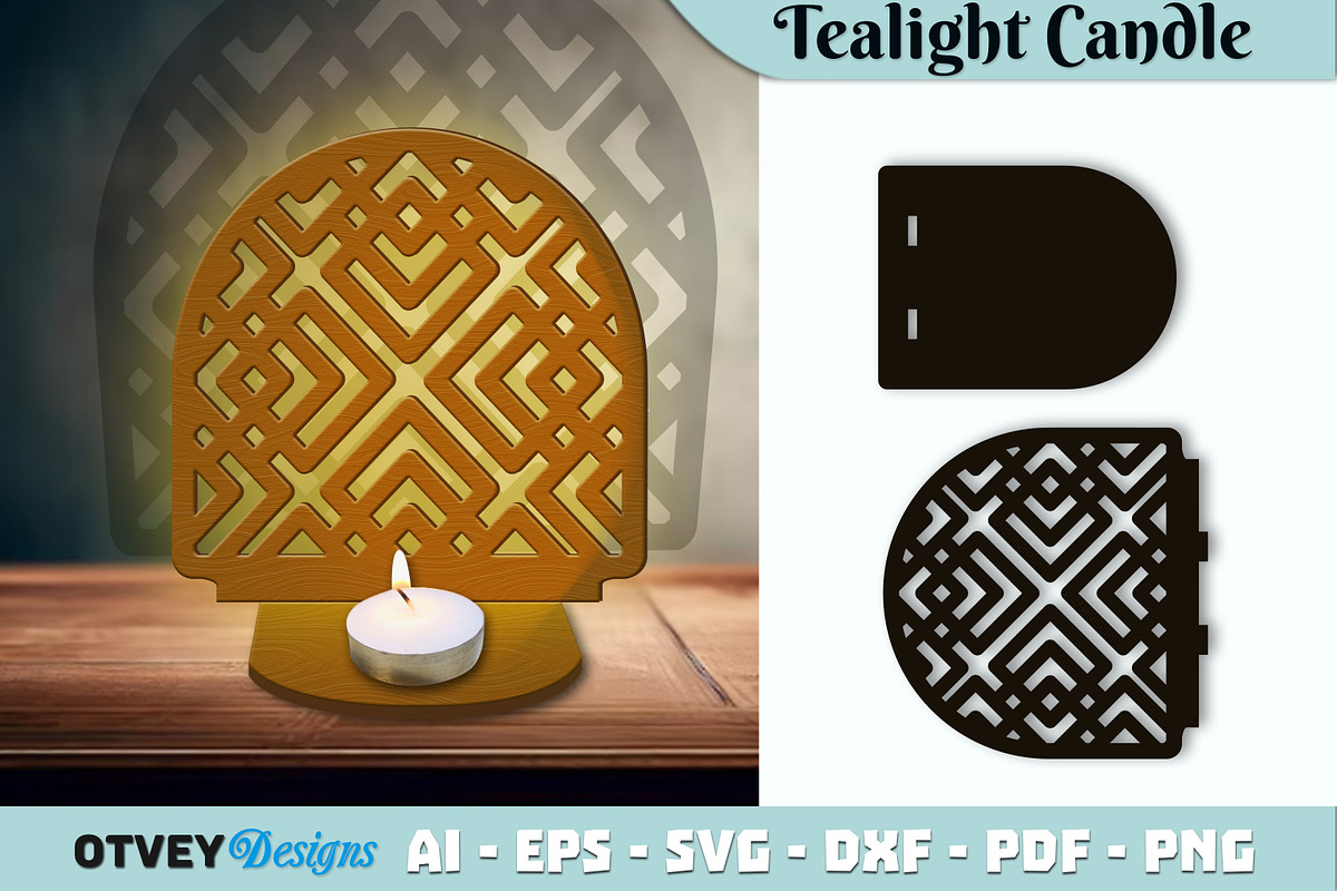 Rattan Tealight Candle Holder Laser, an Object Graphic by OTVEY DESIGN (Photo 2 of 13)