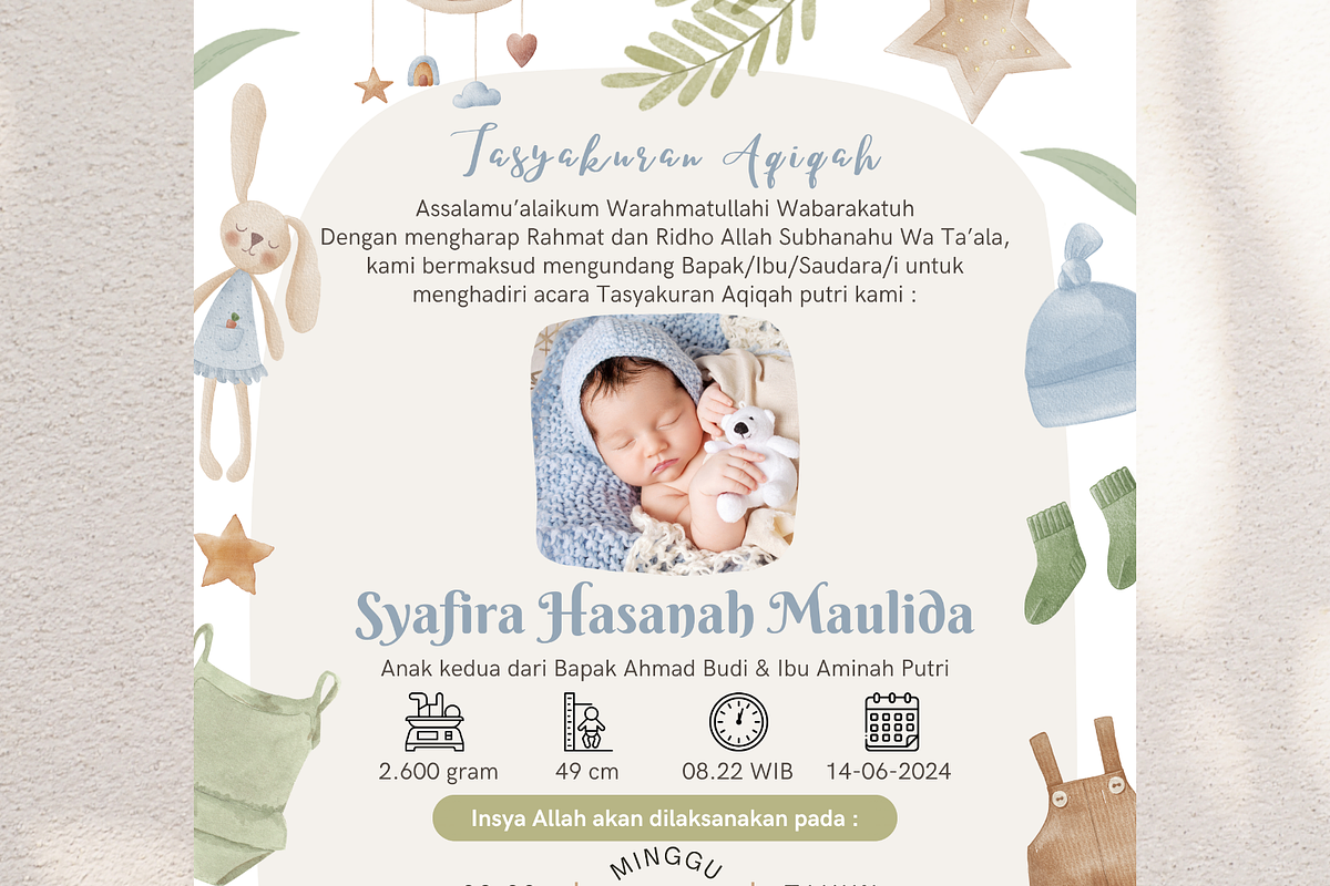 Boho Nursery Baby Shower Canva, an Invitation Template by Blooming Daisy (Photo 4 of 4)