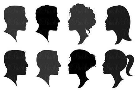 Stick Figure Heads Photoshop Brushes preview 3