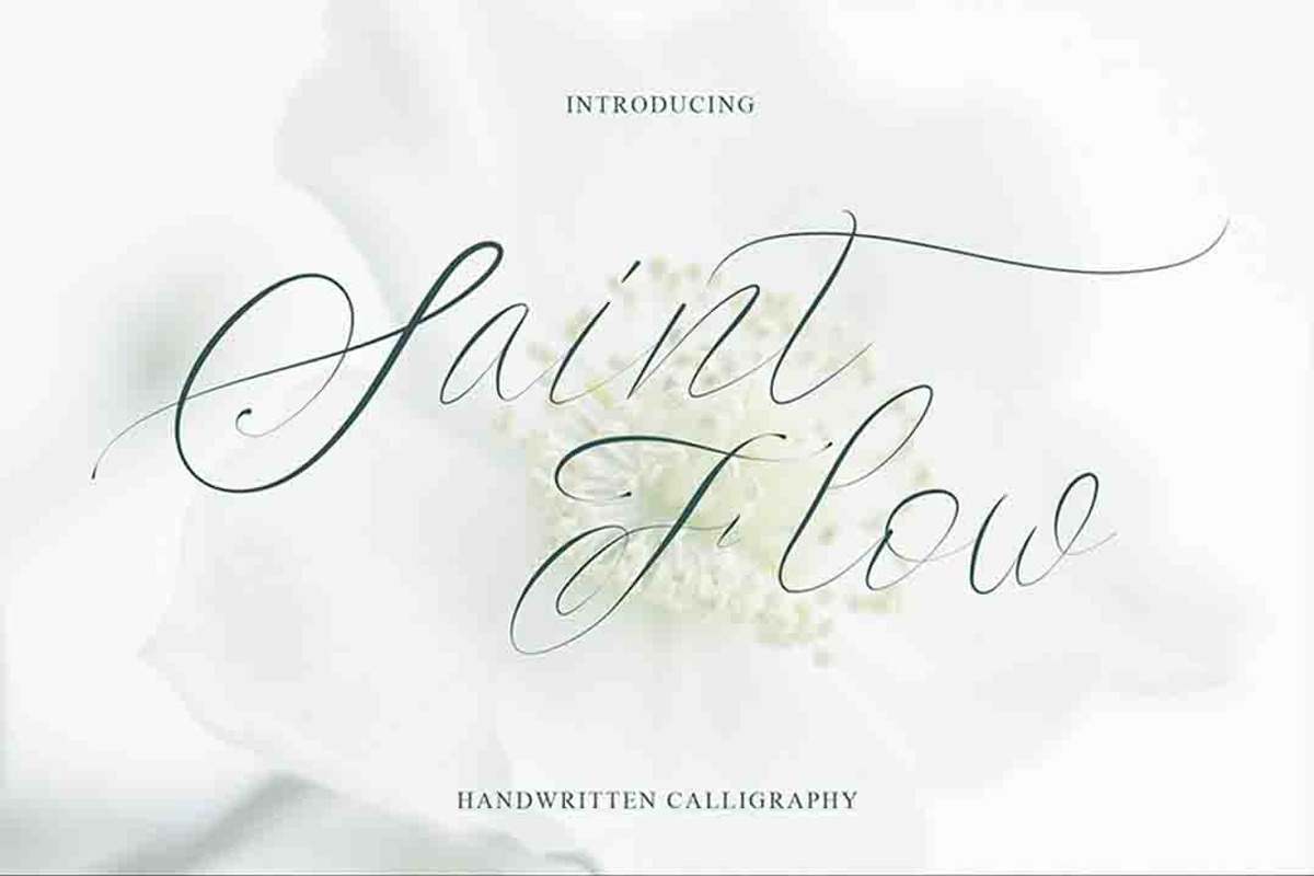 Saint Flow - Beauty handwritten, a Script Font by Brightone (Photo 1 of 9)