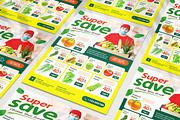 Supermarket Grocery Flyer Template, a Flyer Template by jobnabru (Thumbnail 1 of 2)