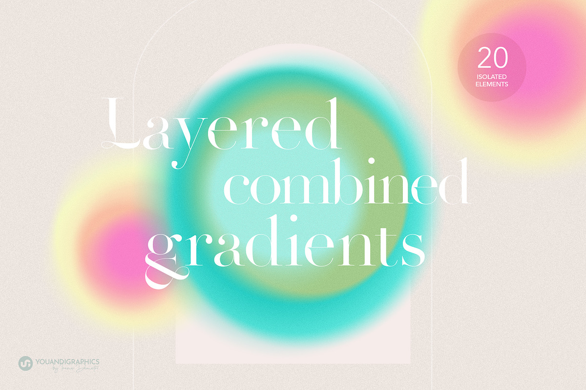 Gradient Orbits - Abstract Elements, a Background Graphic by Youandigraphics (Photo 3 of 13)