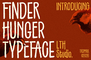 Finder Hunger Condensed Display Font