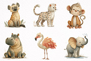 Safari Baby Animals Clipart, an Illustration by DreamArtGraphic (Thumbnail 2 of 8)