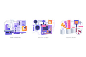 Precision Robotics in Electronics, a Technology Illustration by Visual Generation