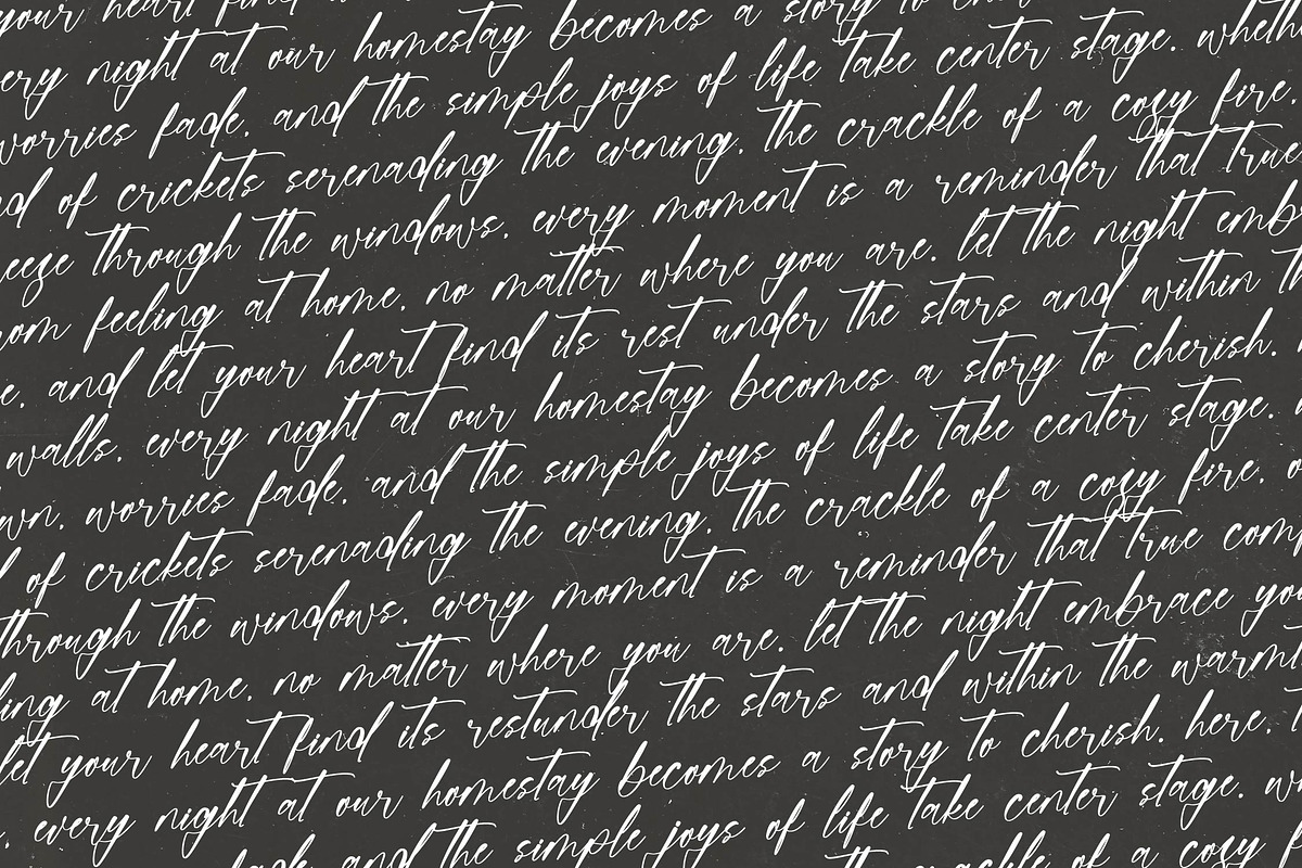 Homestay Nighter Stylish Handwritten, a Handwritten Font by stylishtype.co (Photo 7 of 20)