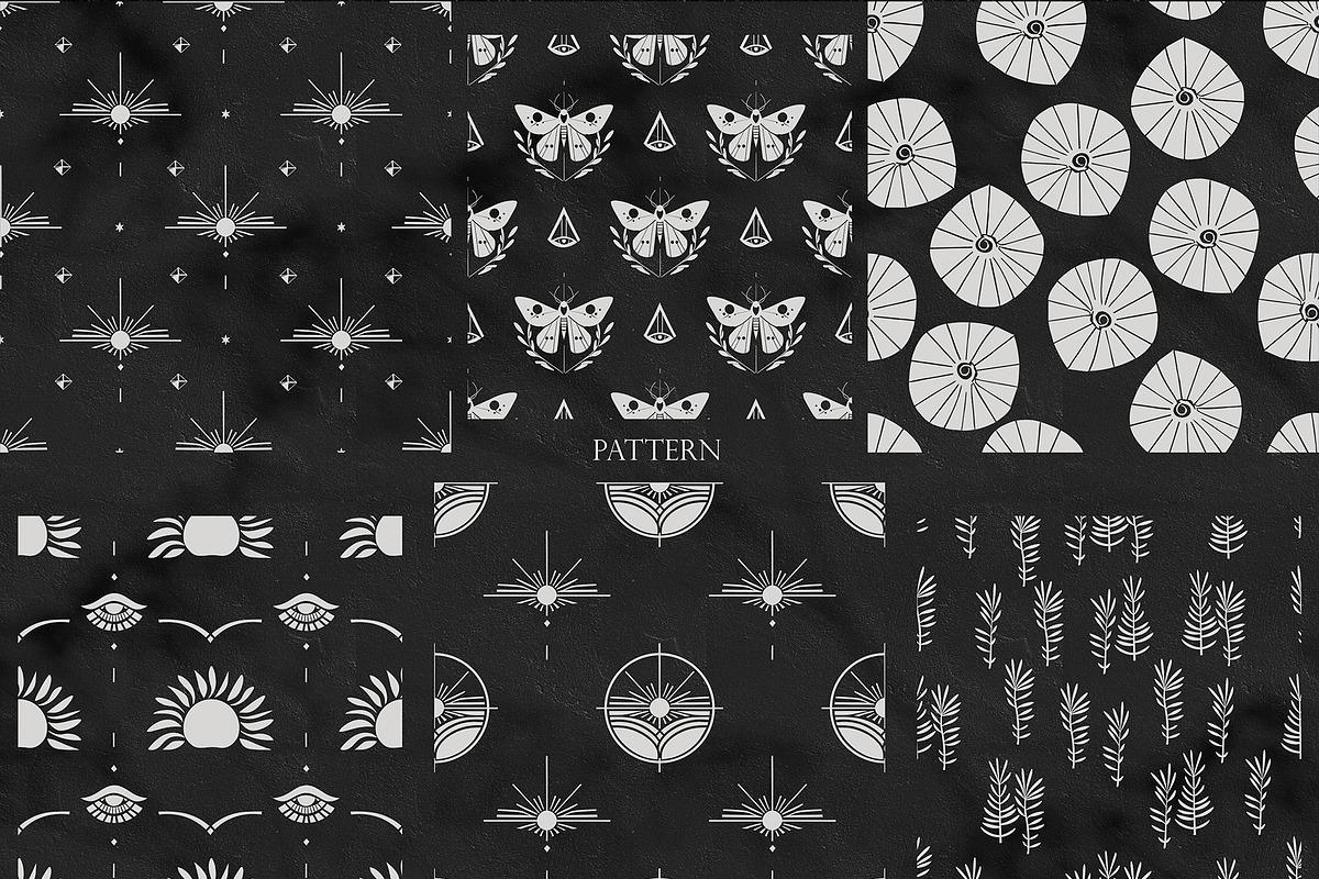 Boho Celestial Clipart – Witchy Line, a Decorative Illustration by NatalieArtsDenysenko (Photo 4 of 6)