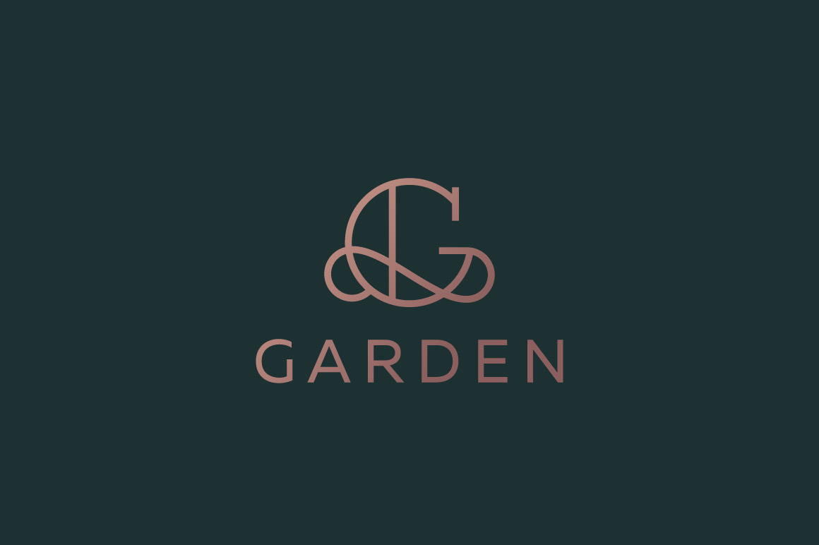 Elegant line curve vector logotype. Premium letter G logo design ...