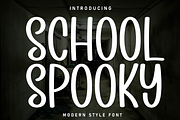 School Spooky | Script Font, a Script Font by Scratchones (Thumbnail 1 of 8)