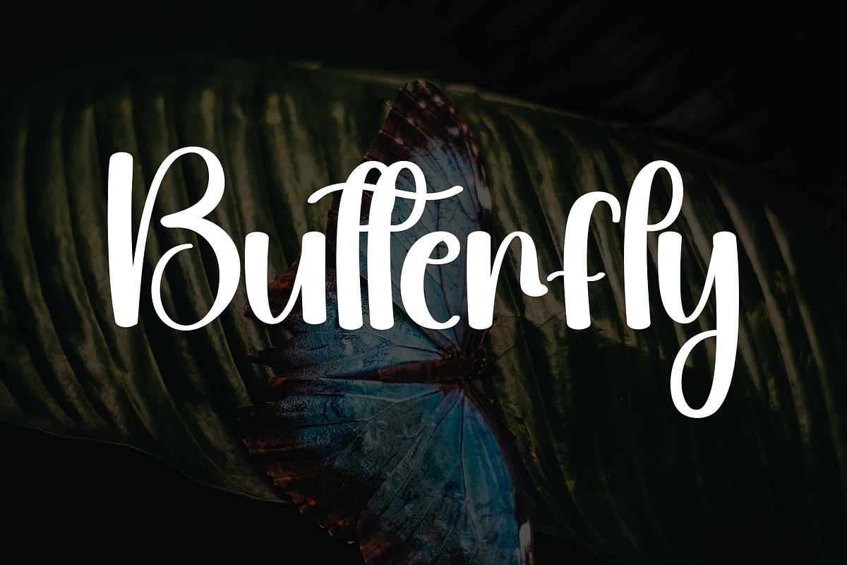 Butterfly Monday, a Handwritten Font by FreshTypeINK (Photo 5 of 8)