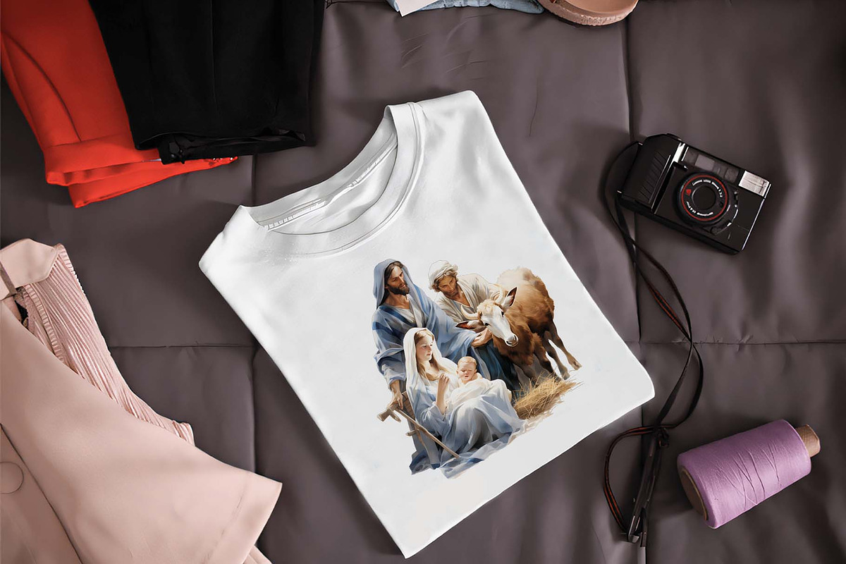 Christmas Nativity Sets Clipart Bund, an Illustration by Moon Studio (Photo 6 of 7)