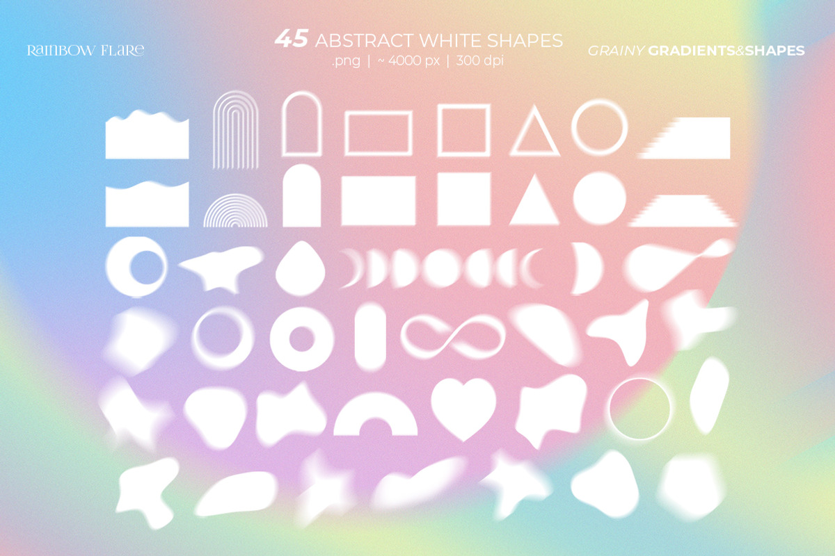 Grainy Gradients & Shapes BUNDLE, an Object Graphic by Julie&Taily (Photo 7 of 59)