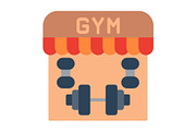 Gym Flat Icon, a Duotone Icon by Pexelpy (Thumbnail 1 of 2)