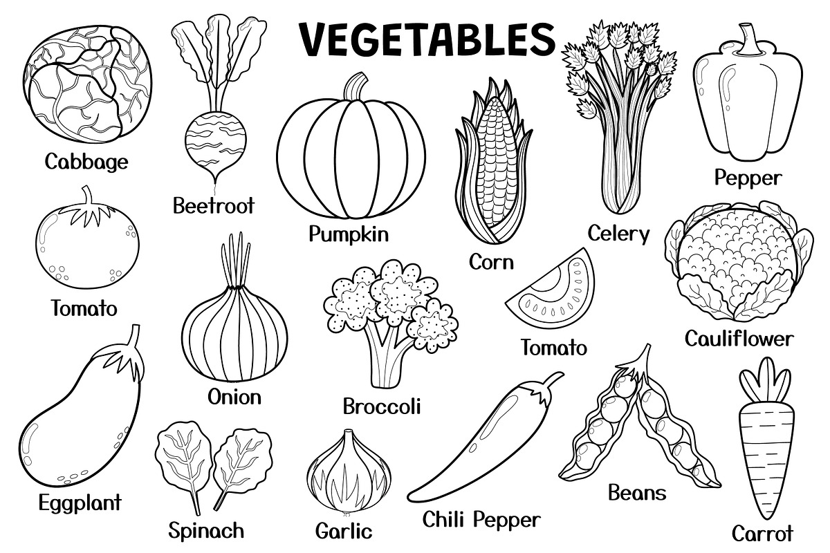 Fruits and Vegetables Clipart Bundle, an Object Graphic by Gulnara Sabirova (Photo 25 of 35)