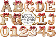 Christmas Cookie Alphabet Clipart, an Illustration by OK Design (Thumbnail 1 of 5)