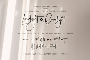 Lovelight Handwritten Font