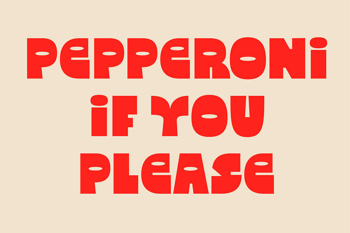Peculiar Sans - Chunky Display Font, a Sans Serif Font by BTYPE (Photo 3 of 8)