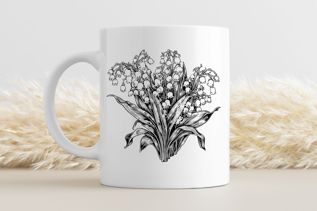Lily Of The Valley SVG - Floral Art, an Illustration by YouniqueArtwork (Photo 2 of 5)