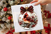 Watercolor Christmas Ornament, a Transportation Illustration by Digital Artistic99 (Thumbnail 4 of 8)