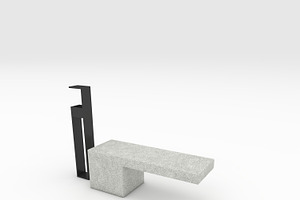 3D Model Bench Park 49