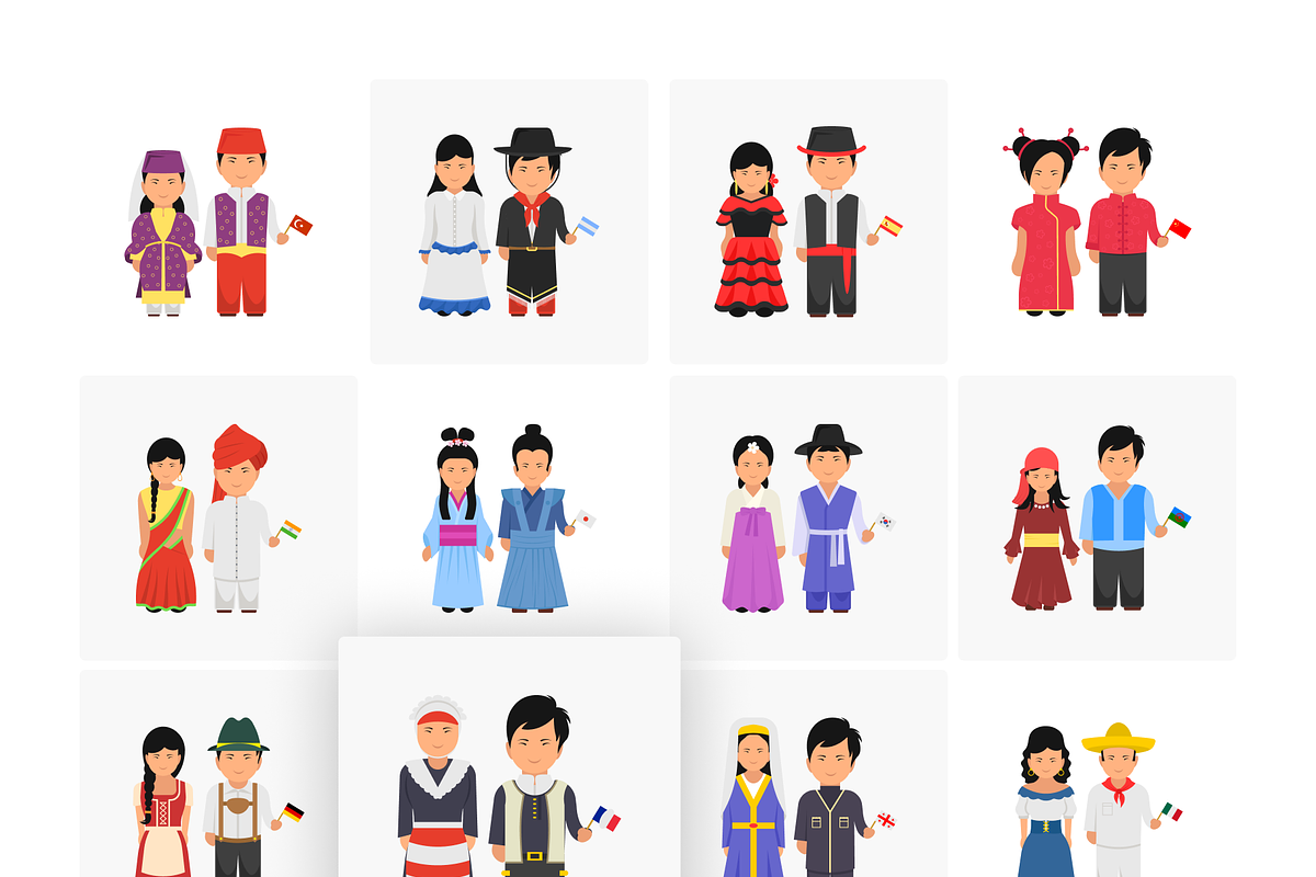 Cultural Dress Designs, a Duotone Icon by Brickclay (Photo 5 of 6)
