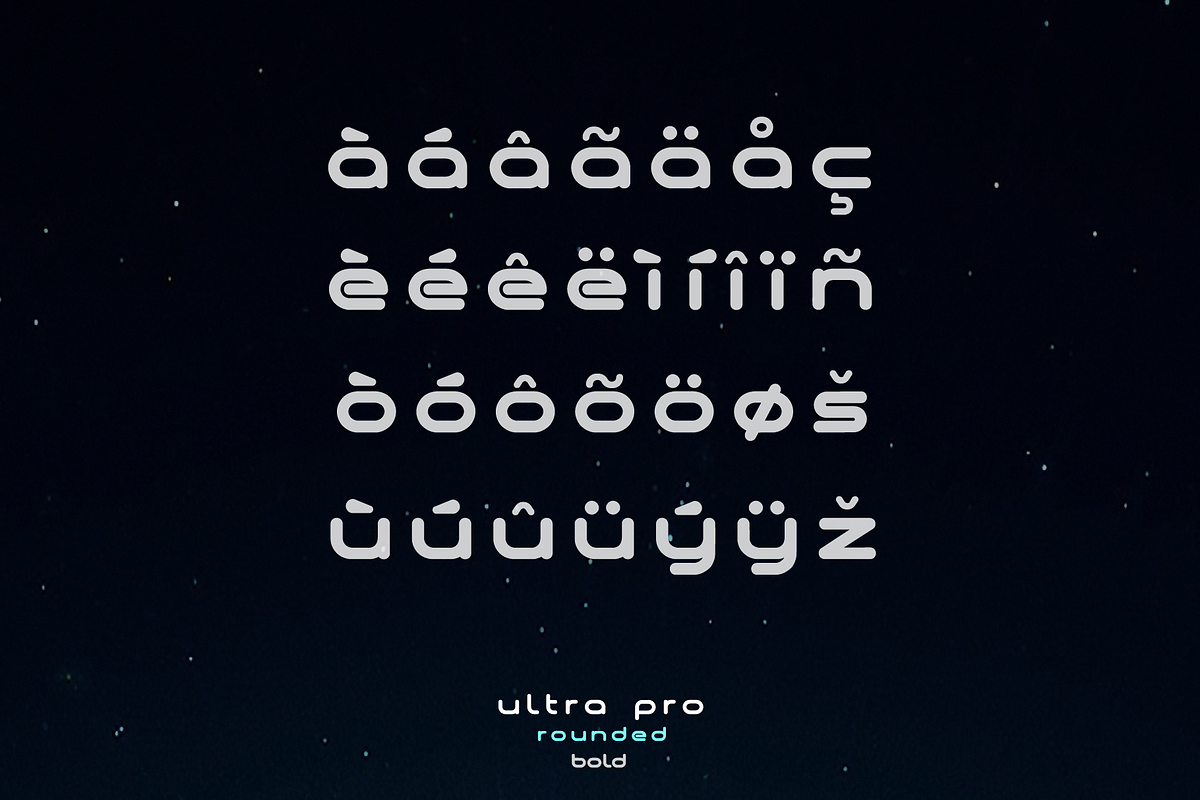 Ultra Pro Rounded Font Family, a Sans Serif Font by Alphabet Agency (Photo 11 of 18)