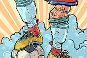 A soccer player's feet hold the ball, a Sport Illustration by rogistok (Thumbnail 2 of 3)