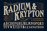 Radium & Krypton Display Alphabet, an Object Graphic by Mysterylab Designs (Thumbnail 1 of 2)