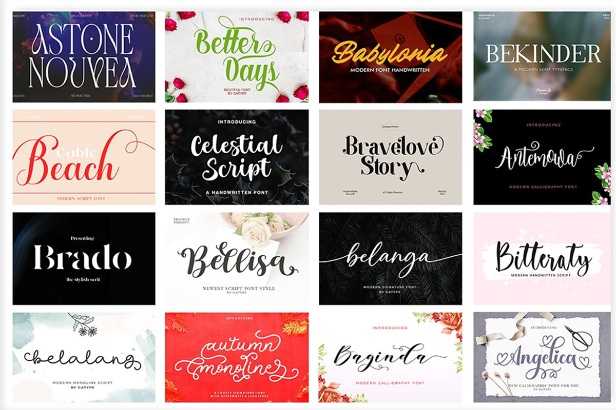 Fabulous Font Bundles, a Script Font by Gatype (Photo 6 of 18)